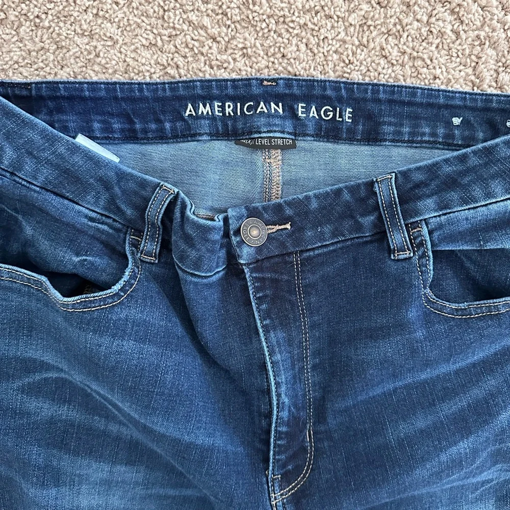 American Eagle Outfitters Dark Blue Jeggings - Picture 3 of 4